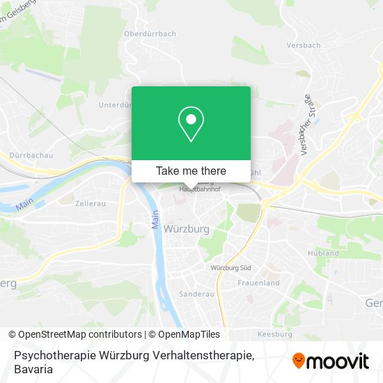 Psychotherapie Würzburg Verhaltenstherapie map