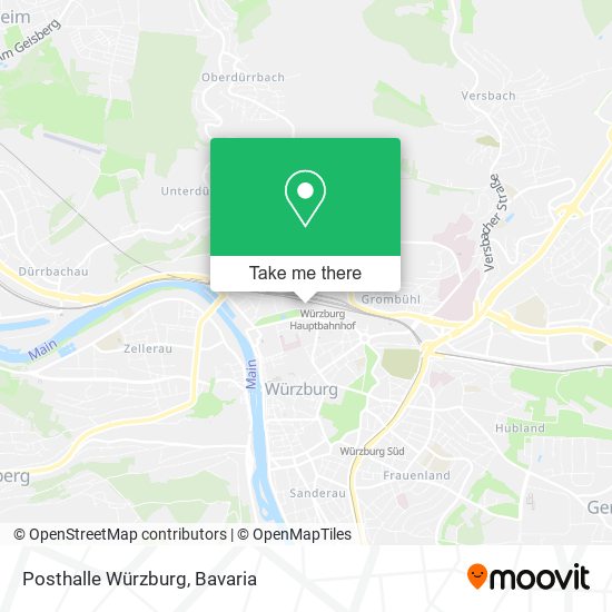 Posthalle Würzburg map