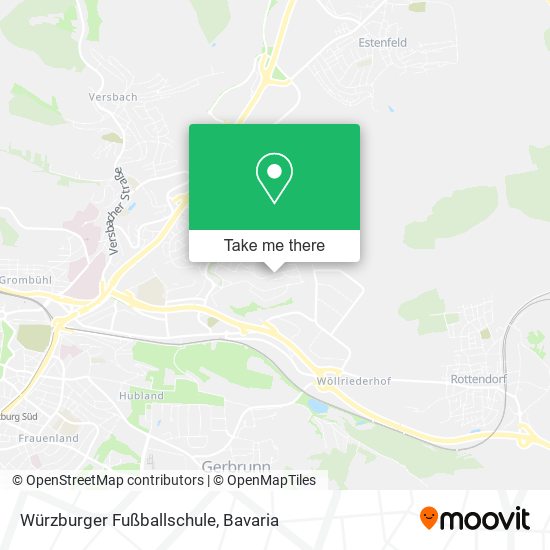 Würzburger Fußballschule map