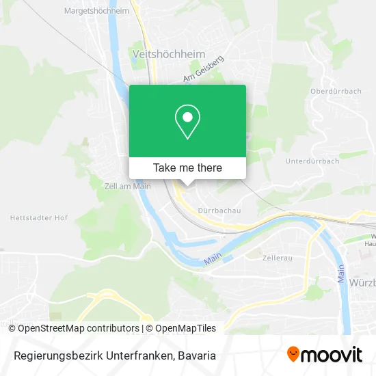 Карта Regierungsbezirk Unterfranken