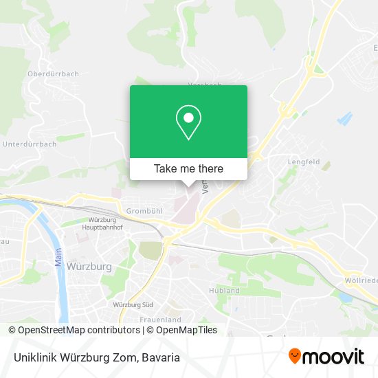 Uniklinik Würzburg Zom map