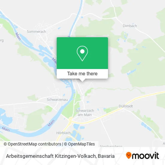 Карта Arbeitsgemeinschaft Kitzingen-Volkach
