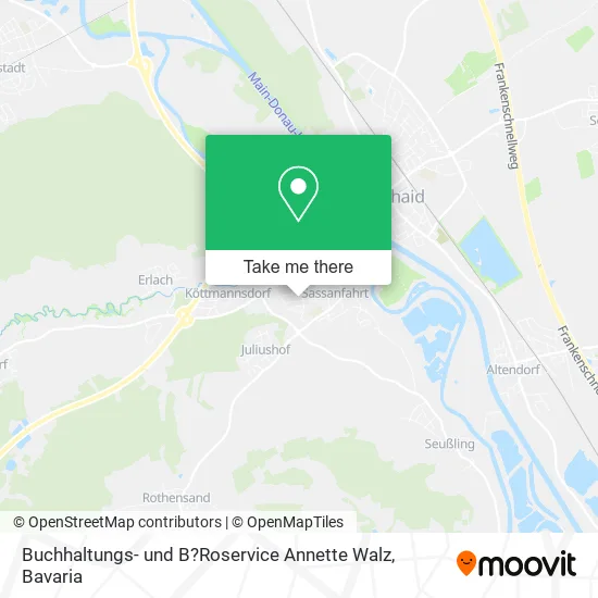 Карта Buchhaltungs- und B?Roservice Annette Walz