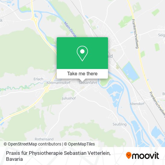 Praxis für Physiotherapie Sebastian Vetterlein map