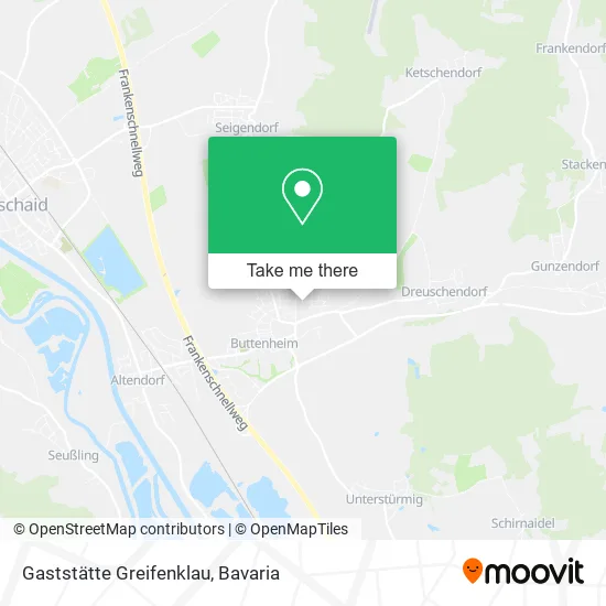 Карта Gaststätte Greifenklau