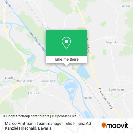 Marco Amtmann Teammanager Telis Finanz AG Kanzlei Hirschaid map