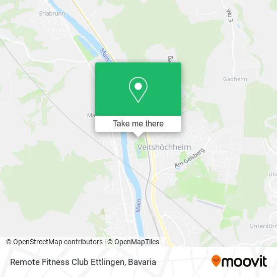Карта Remote Fitness Club Ettlingen