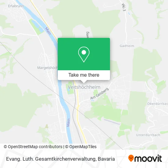 Карта Evang. Luth. Gesamtkirchenverwaltung