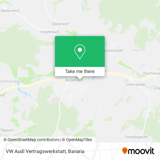 Карта VW Audi Vertragswerkstatt