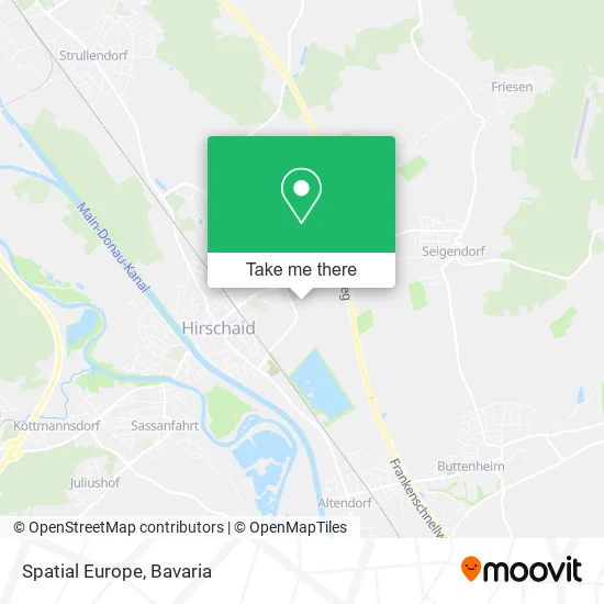 Карта Spatial Europe