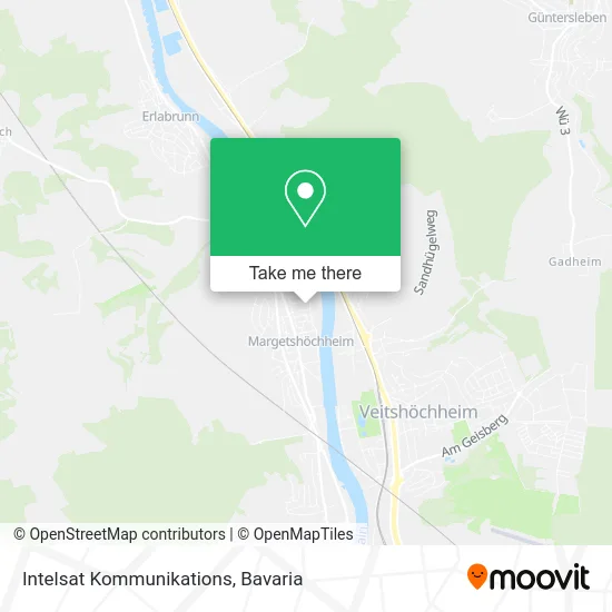 Intelsat Kommunikations map