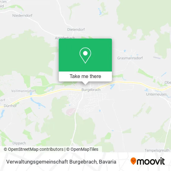 Карта Verwaltungsgemeinschaft Burgebrach