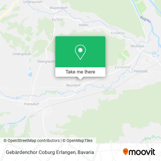 Gebärdenchor Coburg Erlangen map