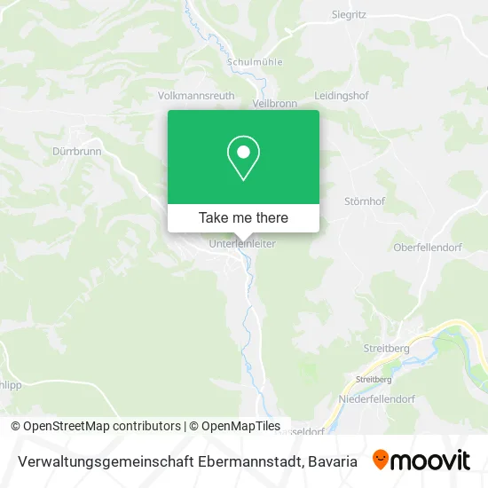 Карта Verwaltungsgemeinschaft Ebermannstadt