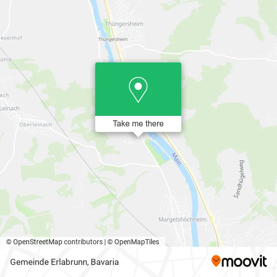Карта Gemeinde Erlabrunn