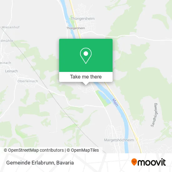 Карта Gemeinde Erlabrunn