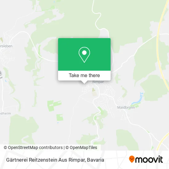 Карта Gärtnerei Reitzenstein Aus Rimpar