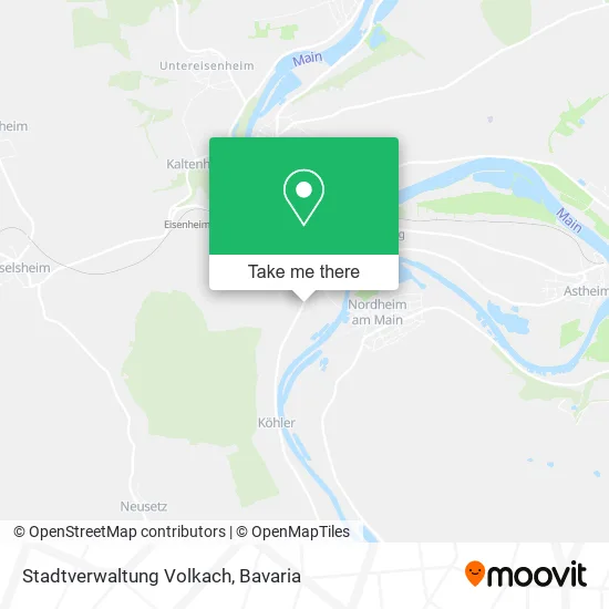 Карта Stadtverwaltung Volkach