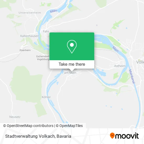 Карта Stadtverwaltung Volkach