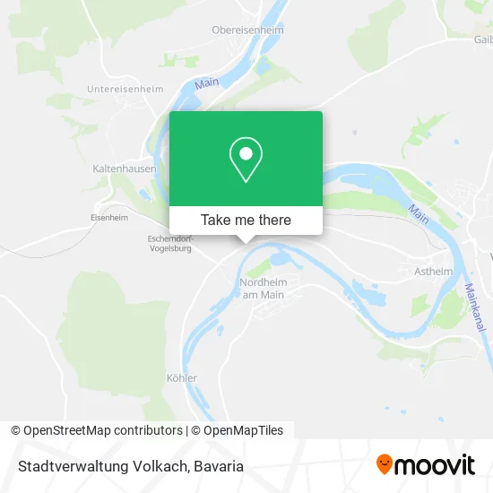 Карта Stadtverwaltung Volkach