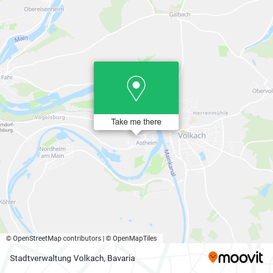 Карта Stadtverwaltung Volkach