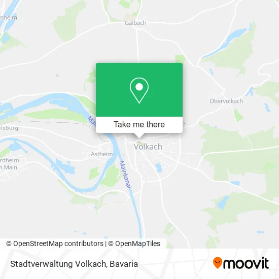 Карта Stadtverwaltung Volkach