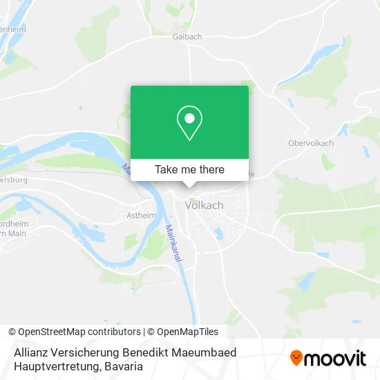 Карта Allianz Versicherung Benedikt Maeumbaed Hauptvertretung