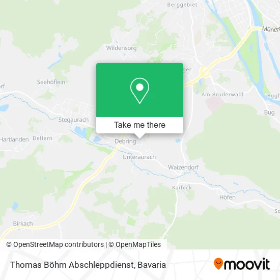 Карта Thomas Böhm Abschleppdienst