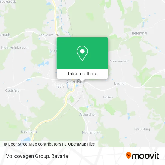 Карта Volkswagen Group