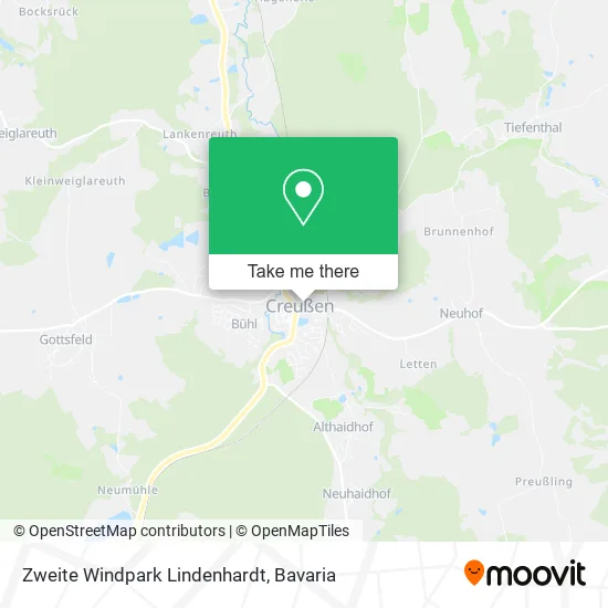 Карта Zweite Windpark Lindenhardt
