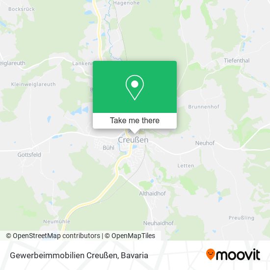 Карта Gewerbeimmobilien Creußen