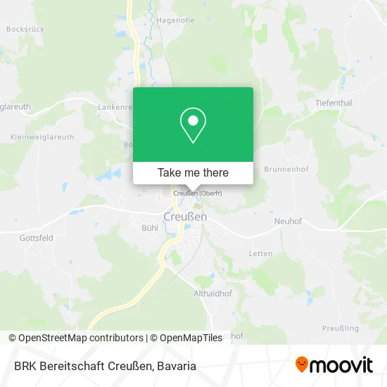 Карта BRK Bereitschaft Creußen