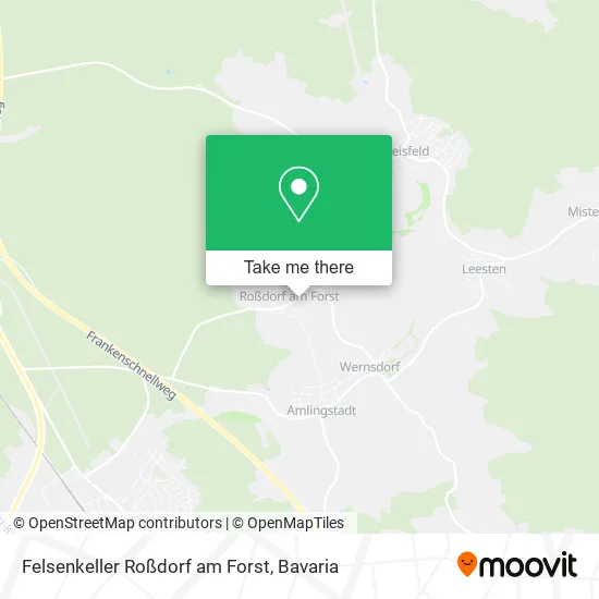Карта Felsenkeller Roßdorf am Forst