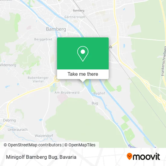 Карта Minigolf Bamberg Bug
