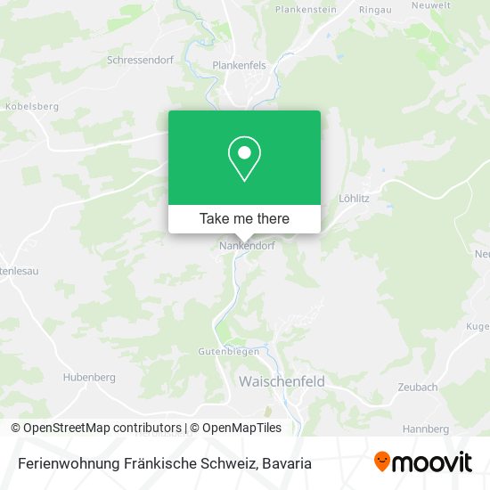 Ferienwohnung Fränkische Schweiz map