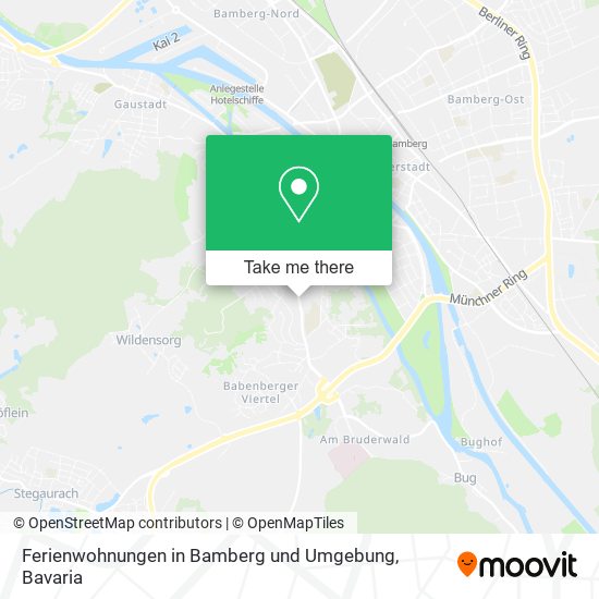 Карта Ferienwohnungen in Bamberg und Umgebung