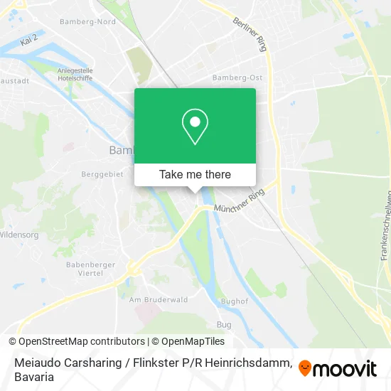 Карта Meiaudo Carsharing / Flinkster P / R Heinrichsdamm