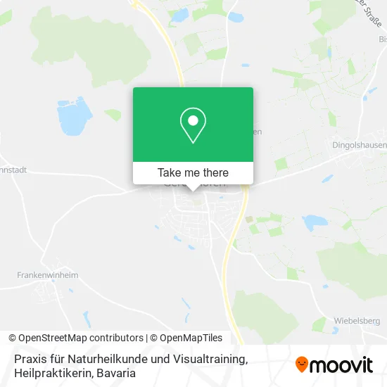 Карта Praxis für Naturheilkunde und Visualtraining, Heilpraktikerin