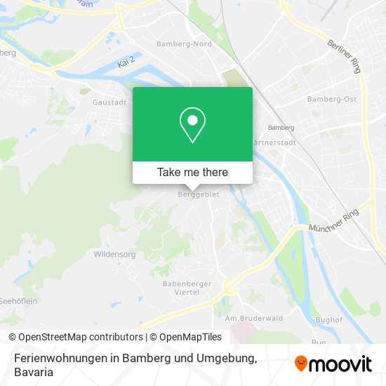 Карта Ferienwohnungen in Bamberg und Umgebung