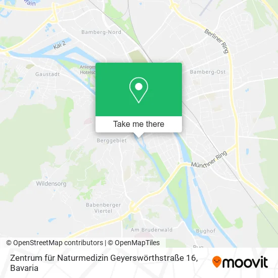 Карта Zentrum für Naturmedizin Geyerswörthstraße 16