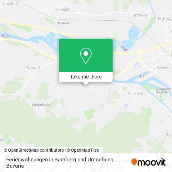 Карта Ferienwohnungen in Bamberg und Umgebung