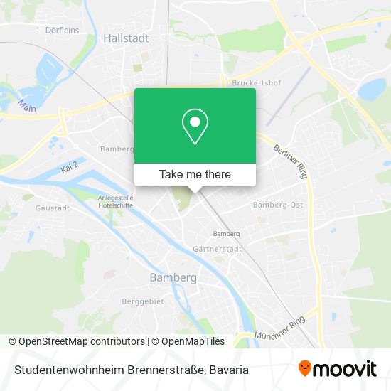 Studentenwohnheim Brennerstraße map