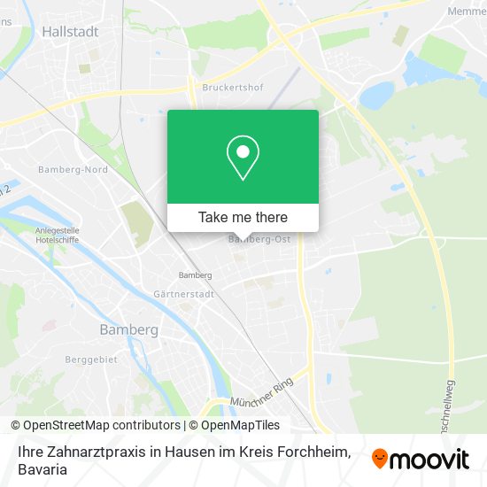 Ihre Zahnarztpraxis in Hausen im Kreis Forchheim map