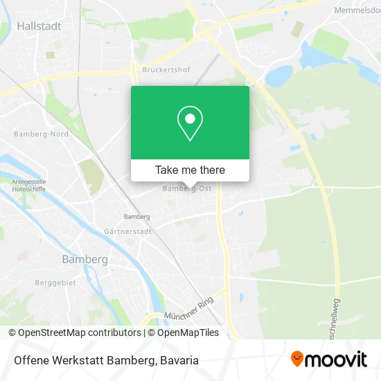 Карта Offene Werkstatt Bamberg