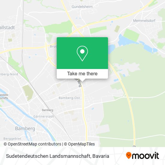 Sudetendeutschen Landsmannschaft map