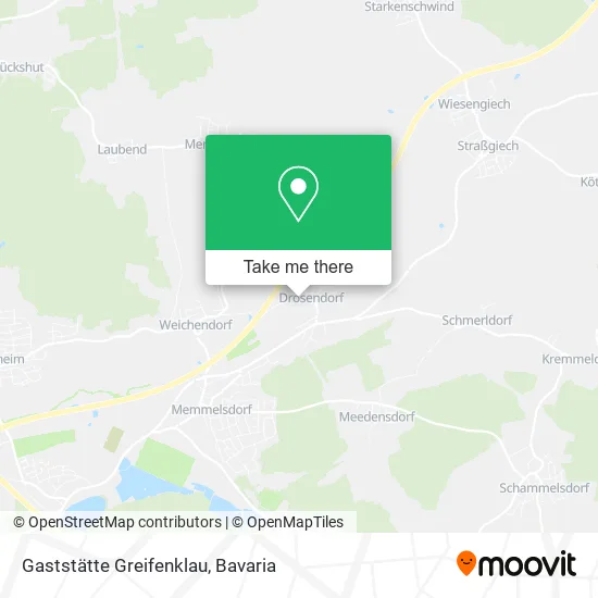 Карта Gaststätte Greifenklau