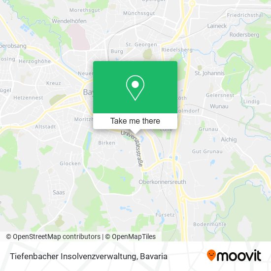 Tiefenbacher Insolvenzverwaltung map