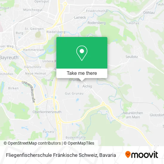 Карта Fliegenfischerschule Fränkische Schweiz