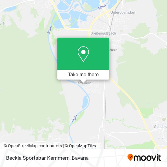 Beckla Sportsbar Kemmern map