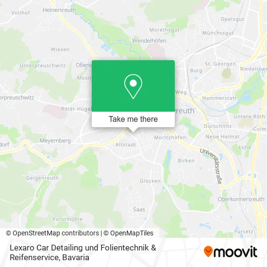 Карта Lexaro Car Detailing und Folientechnik & Reifenservice